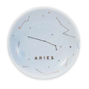 Lucky Feather Aries zodiac trinket dish